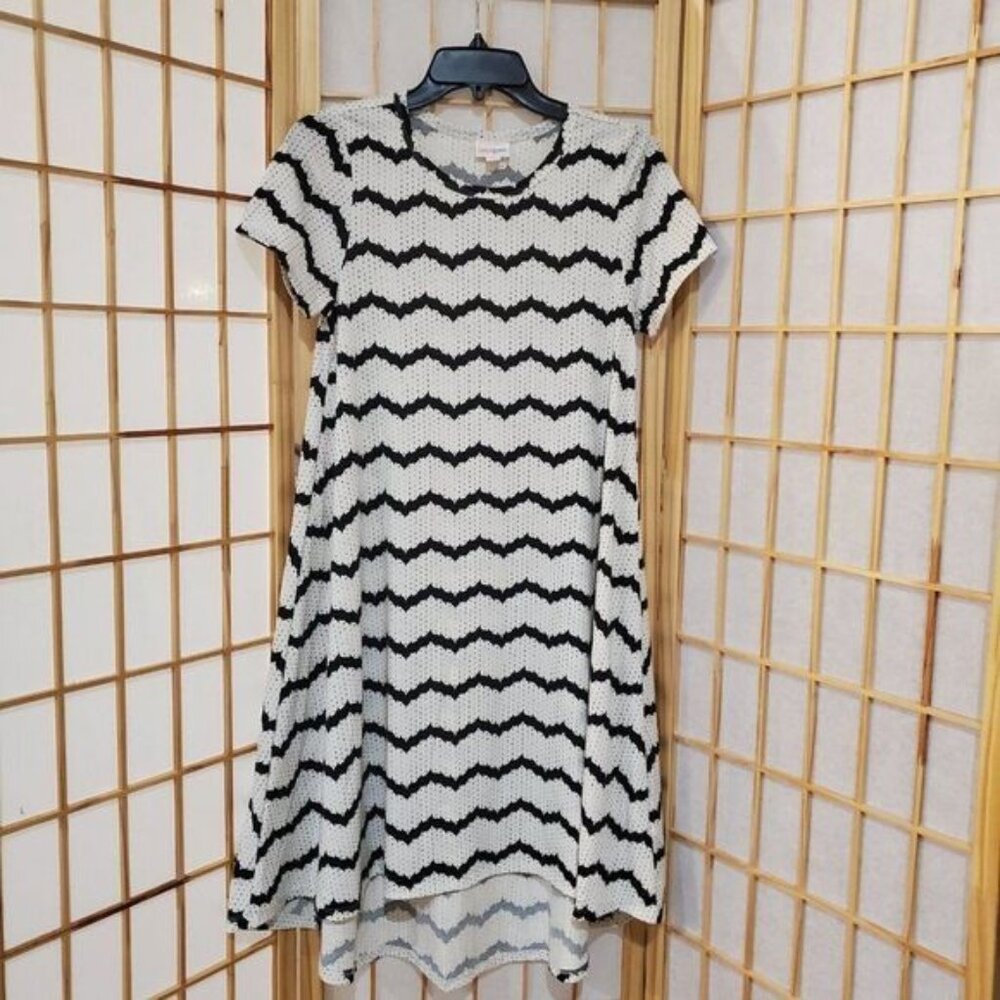 LulaRoe Striped High Low Dress Sz XS